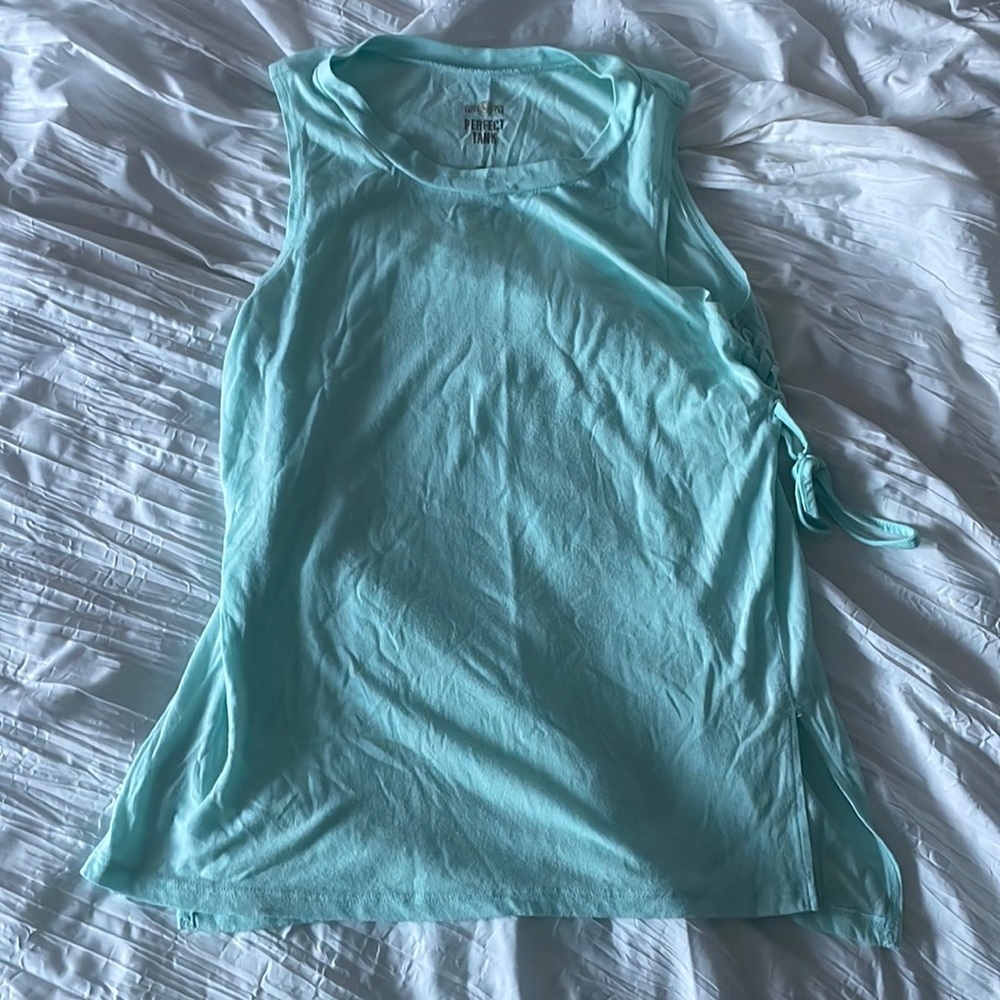 womens teal tank top